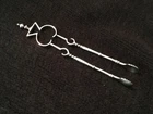 Number 8 By Gorham Sterling Silver Sugar Tong 1885 no 8.  Rare VHTF
