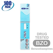 NEW Mintegrity Drug Test Benzodiazepines (BZO) Dip Card 100-Pack #MI-WDBZ-114
