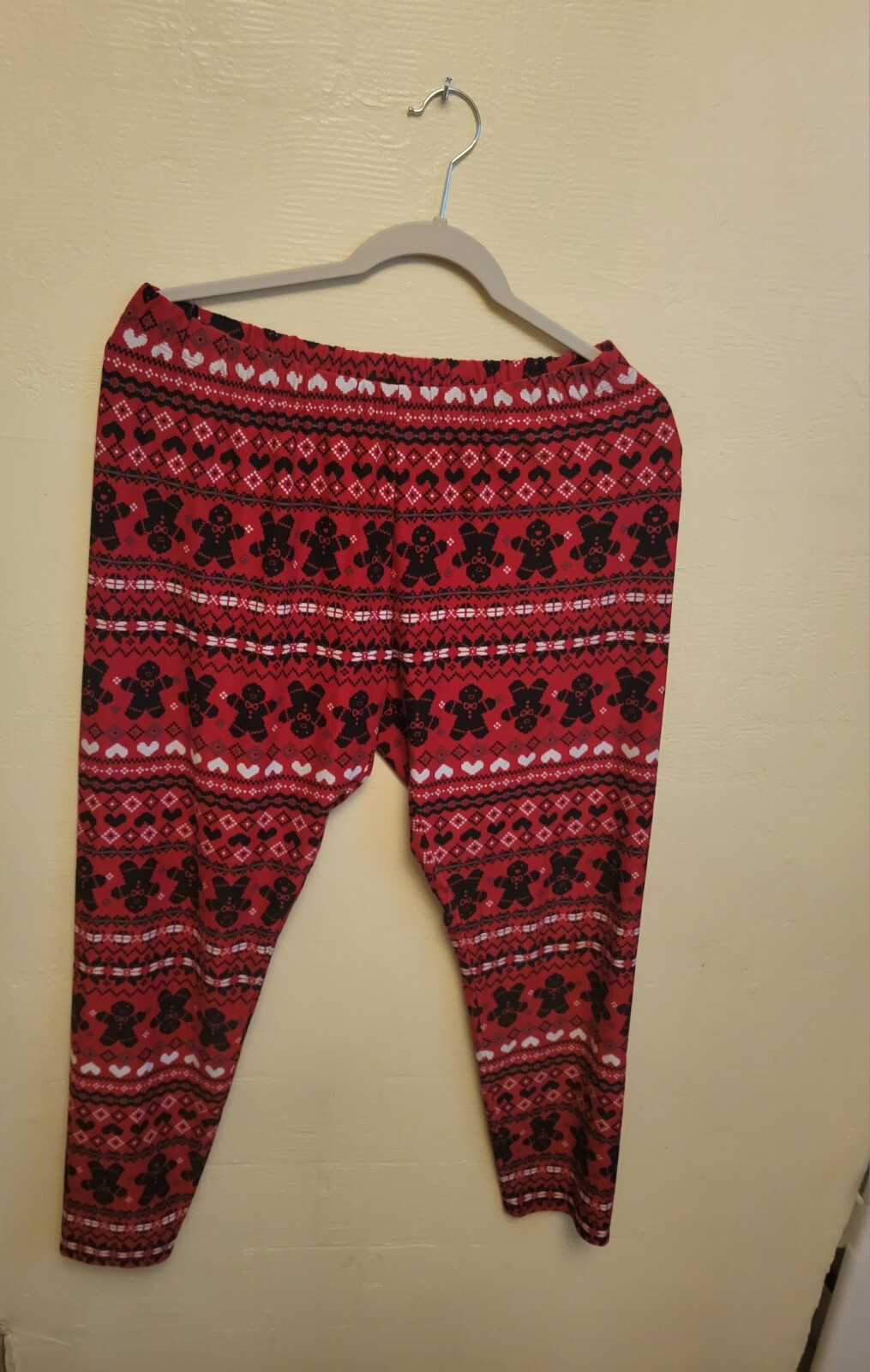 ALTRA Leggings Holiday rosso bianco e nero.