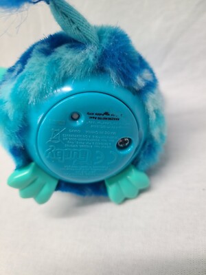 Furby Furbling Blue Waves Small Mini White Teal Turquoise Works