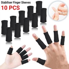 10x Finger Splint Stabiliser Finger Sleeves Thumb Support Protector Finger Brace
