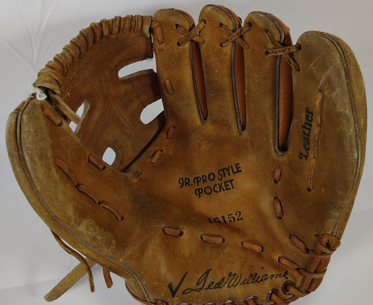 1950s 60 SEARS TED WILLIAMS JR PRO YOUTH MODEL 16152 GLOVE VINTAGE