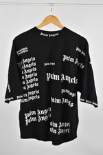 Palm Angels Ultra Logo T-Shirt Men's Small Black Cotton Graphic Print Top