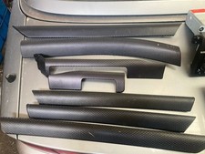 BMW E46 M sport Saloon Touring Black Aluminium Carbon Cube Interior Trim Set