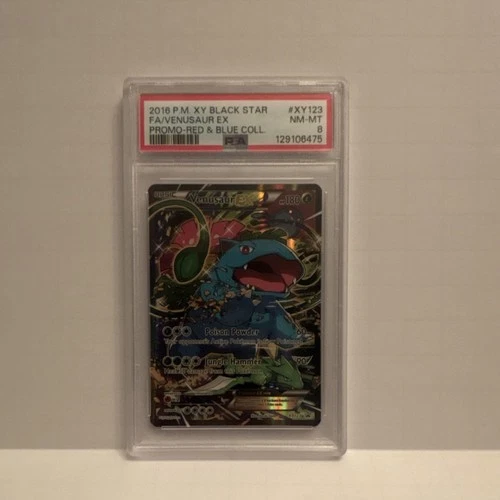 The Pokémon Company Venusaur EX XY Black Star Promo XY123 Full Art Foil PSA 8