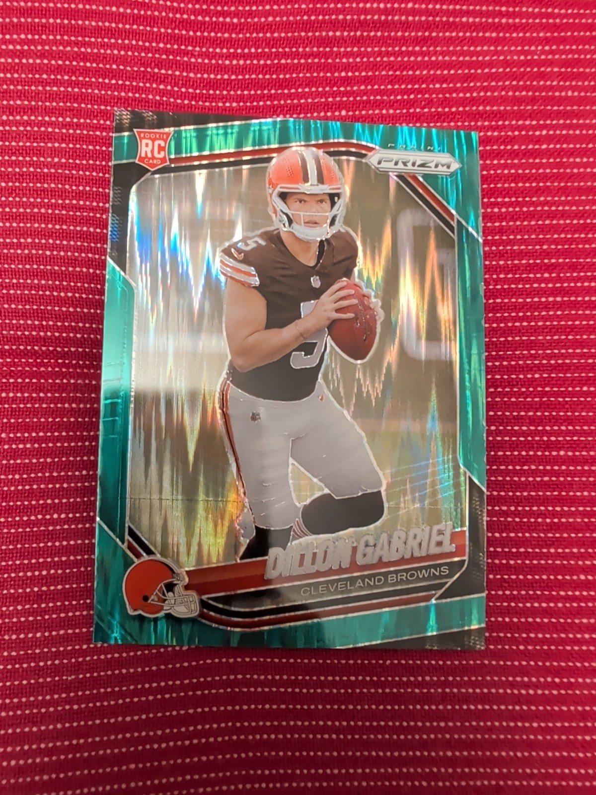 2025 Panini Prizm Dillon Gabriel #372 Green Flash Prizm Rookie RC BROWNS