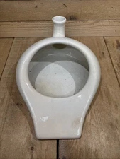 ANTIQUE “Cartwright” 1900’s Hospital Bed Pan Porcelain White Ceramic Chamber Pot