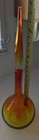 Vintage MCM WAYNE HUSTED? BLENKO 18.75” w long stopper Amberina glass Decanter