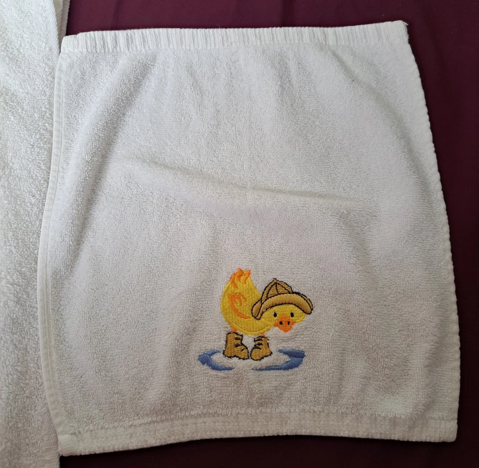 Creative Bath Duck In a Puddle 2 полотенца для рук и 1 ткань для стирки. - Изображение 3 из 4