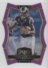 2016 Panini Select Premier Level Die-Cut Purple Prizm 22/75 Todd Gurley II h3a