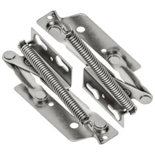 Lift Up Hinge Spring Loaded Lid Door Support 75 Degree Foldable 134mm Set of 2