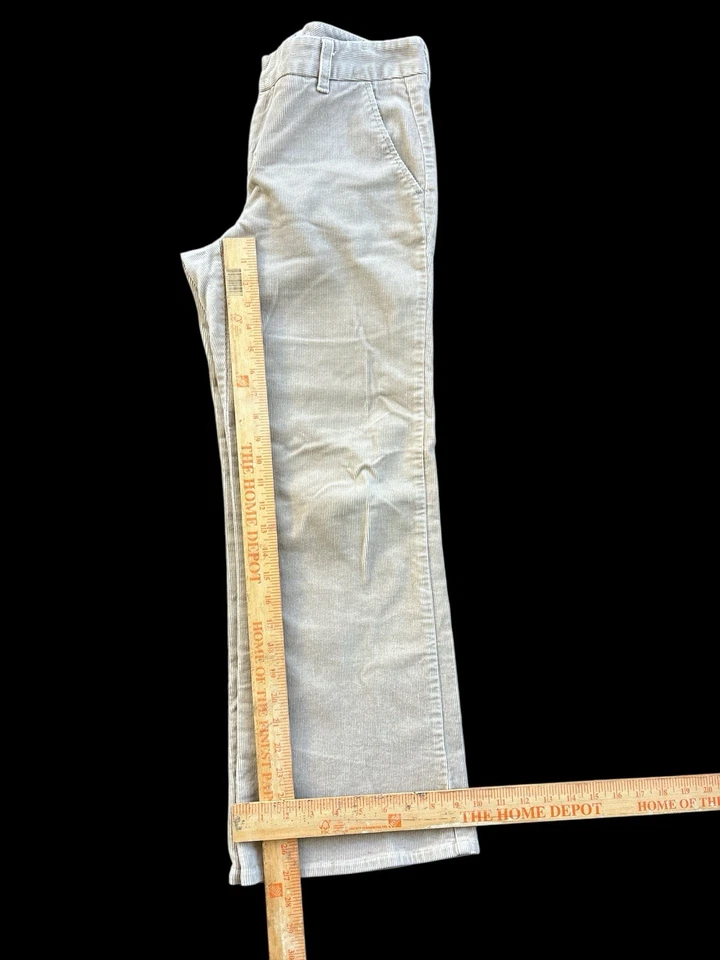 Pantalón Antiguo Azul Marino Pana Caqui Talla 4 Acampanado Bootcut Retro Y2K Otoño Tiro Bajo Preppy Foto 4 de 4