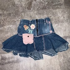 Rare Y2K Vintage Maya Miguel PBS Cartoon Kids 4/5 XS Denim Skirt Girls Clothes