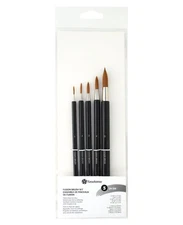 Yasutomo Fusion Brush Set, 5 Pieces, Arts and Crafts Supplies