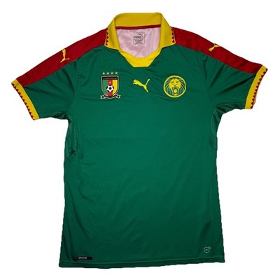 Cameroon 2017 - 2018 Puma National Soccer Team Mens L Jersey Home Football Shirt