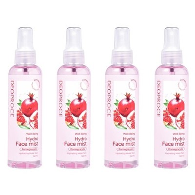 Deoproce Well-Being Hydro Face Mist Pomegranate 150ml*4Pcs - FREE SHIPPING