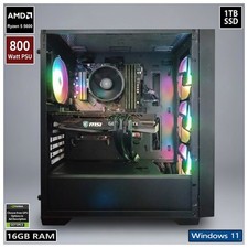 AMD RYZEN 5 5600 Gaming PC - 16GB RAM - 1TB SSD - RTX 5060