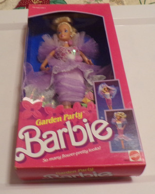 LOOK 1988 MATTEL GARDEN PARTY BARBIE NIB