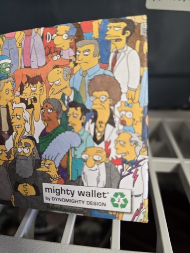 Simpsons Cast Mighty Tyvek Wallet (Dynomighty Design) - Picture 4 of 5