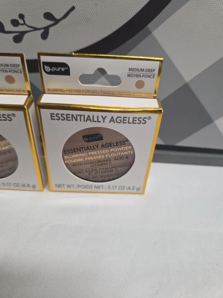 B Pure x2 Essentially Ageless Blurring Pressed Powder Shade Medium-Deep  - Image 4 of 4