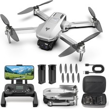 GPS Drone with Dual 2K QHD Cameras for Beginners, Adults  Kids, Brushless Motor