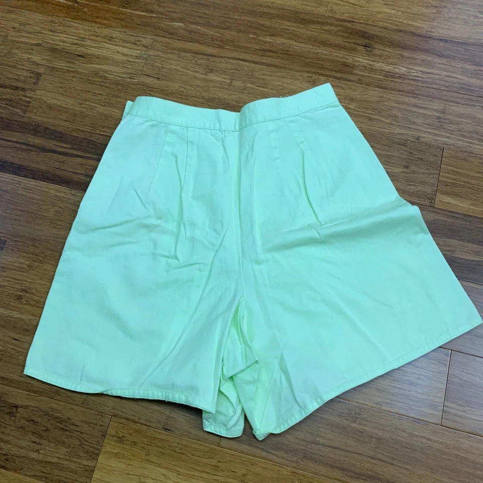 Pantalones cortos vintage Merona Skort para mujer talla 6 cintura alta informales lindos verdes tiro alto Foto 4 de 4