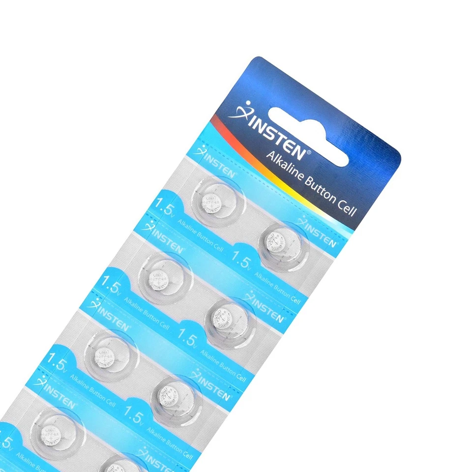 10 Pcs INSTEN AG1 Button Cell Watch Battery 1.5V LR60 364 SR621 LR621 SR60 164 - Image 3 of 3