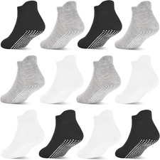 Toddler Non Slip Socks with Grips, Boys Girls Ankle Socks, for Kids Children 6 M
