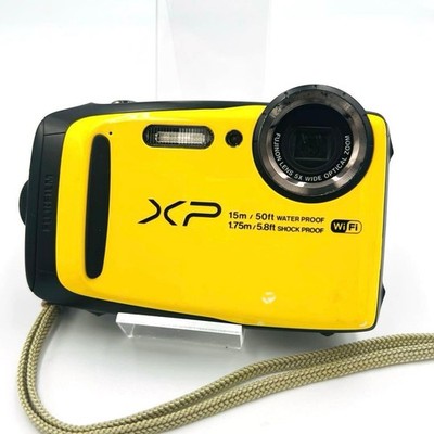 FUJIFILM FinePix XP90 gelb kompakte Digitalkamera getestet funktioniert Japan