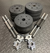 Adjustable Dumbbells Weight Set / 19kg Total (x4: 2kg, x4: 1.5kg, x4: 1.25kg)