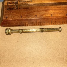 Victorian Mechanical Duel Propelling Retractable Pencil Fountain Gold? Jewel Top