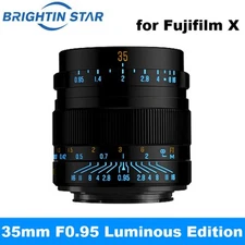 Brightin Star 35mm F0.95 Luminous Edition APS-C Lens for Fujifilm Fuji X Mount