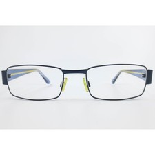 EasyClip EC 258 Blue Yellow Rectangular Eyeglasses Frames 50-18-135 50 Men Women