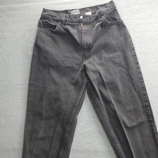 Vintage Levis 951 Relaxed Fit Tapered Leg Orange Tab Black Jeans 12 Med USA Made