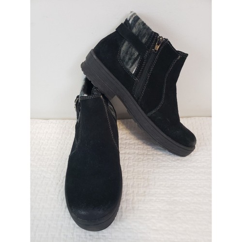 (JL) EARTH ORIGINS Womens Shoes Size 8.5W Suede Ankle Boots Water Repellent - Picture 2 of 10