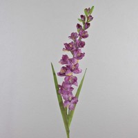 Artplants KüNstliche Gladiole Theophora, Violett-Gelb, 110Cm