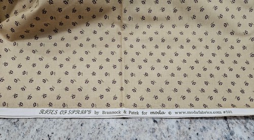 Lot Of 2 Pieces Of Material Rites Of Spring For Moda #591 Branock And Patek - Picture 5 of 9