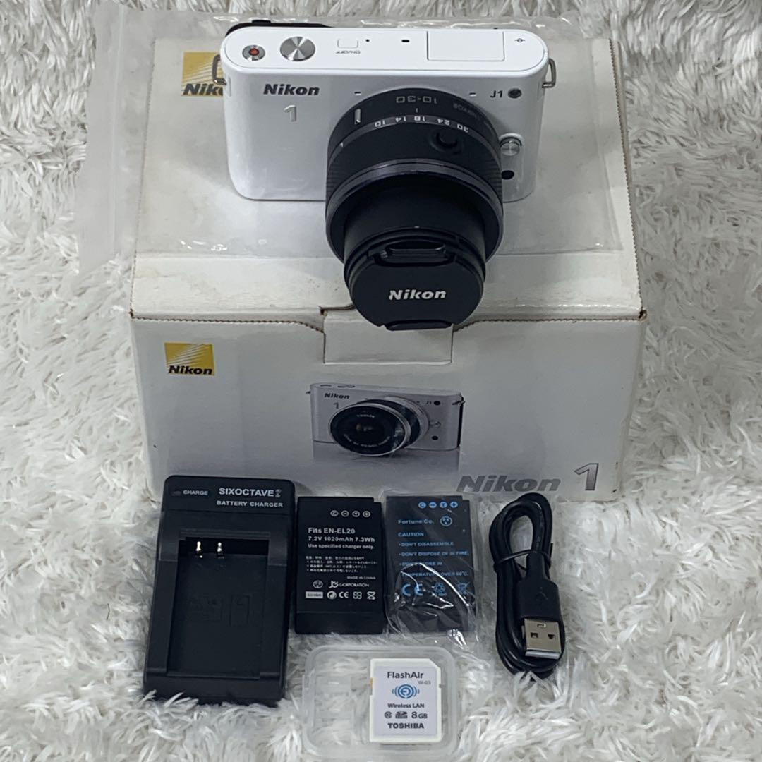 Full of accessories Nikon J1 Zoom Lens Kit+WP-N1 set Camera | eBay