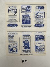 Beacon Moonlite Drive-In Theatre January Schedule Handbill Bristol TN