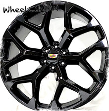 24 Gloss Black Snowflake 5668 Sfo Replica Wheels Fits 2021 Escalade Sport 6x5.5 24 Gloss Black Snowflake 5668 Sfo Replica Wheels Fits 2021 Escalade Sport 6x5.5