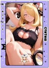 Cynthia Trainer | Anime Waifu Vinyl Sticker Card
