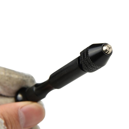 Confezione 2 Mini Trapano A Mano Forniture Artigianali per Fare Gioielli Bit Metallo - Foto 3 di 12