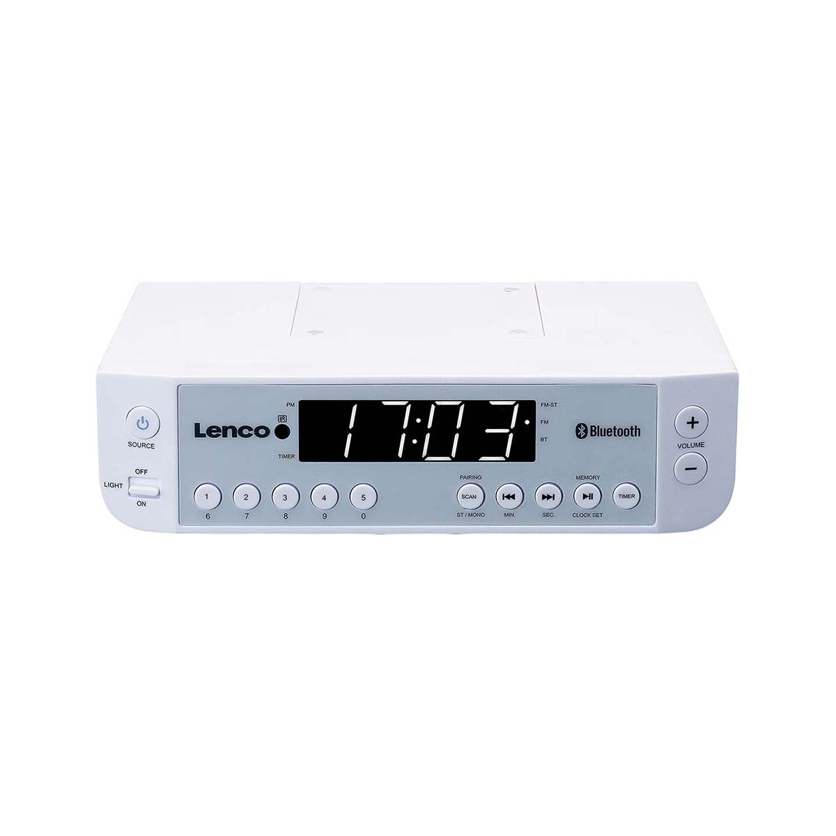 Radio de cuisine compacte Lenco KCR-100 pour libérer l'espace de travail avec Bluetooth