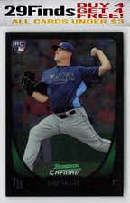 Jake McGee Rookie Baseball Card 2011 Bowman Chrome #171 Rays (RC). rookie card picture
