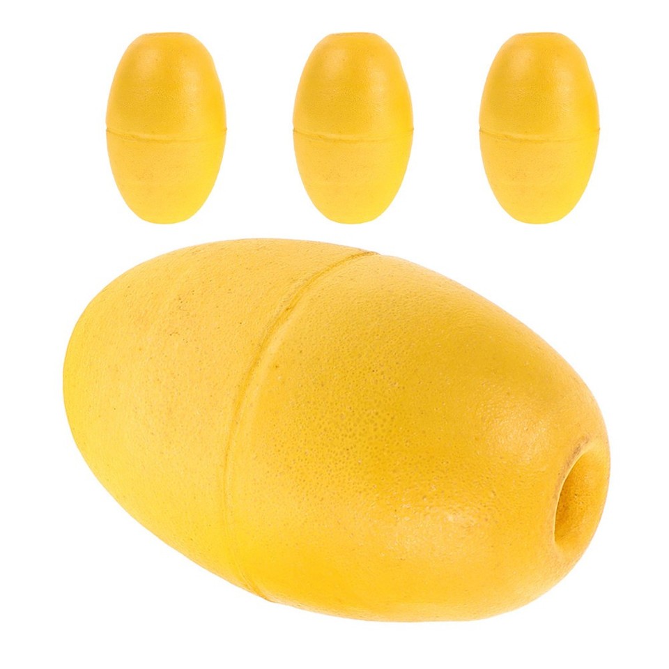 4Pcs Yellow PVC Boat Buoy Set for Fishing Kayak Dock Marker Use Durable ...