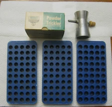 3 Frankford Arsenal  Loading trays 4 5 7 RCBS Powder trickler 09094 rifle pistol