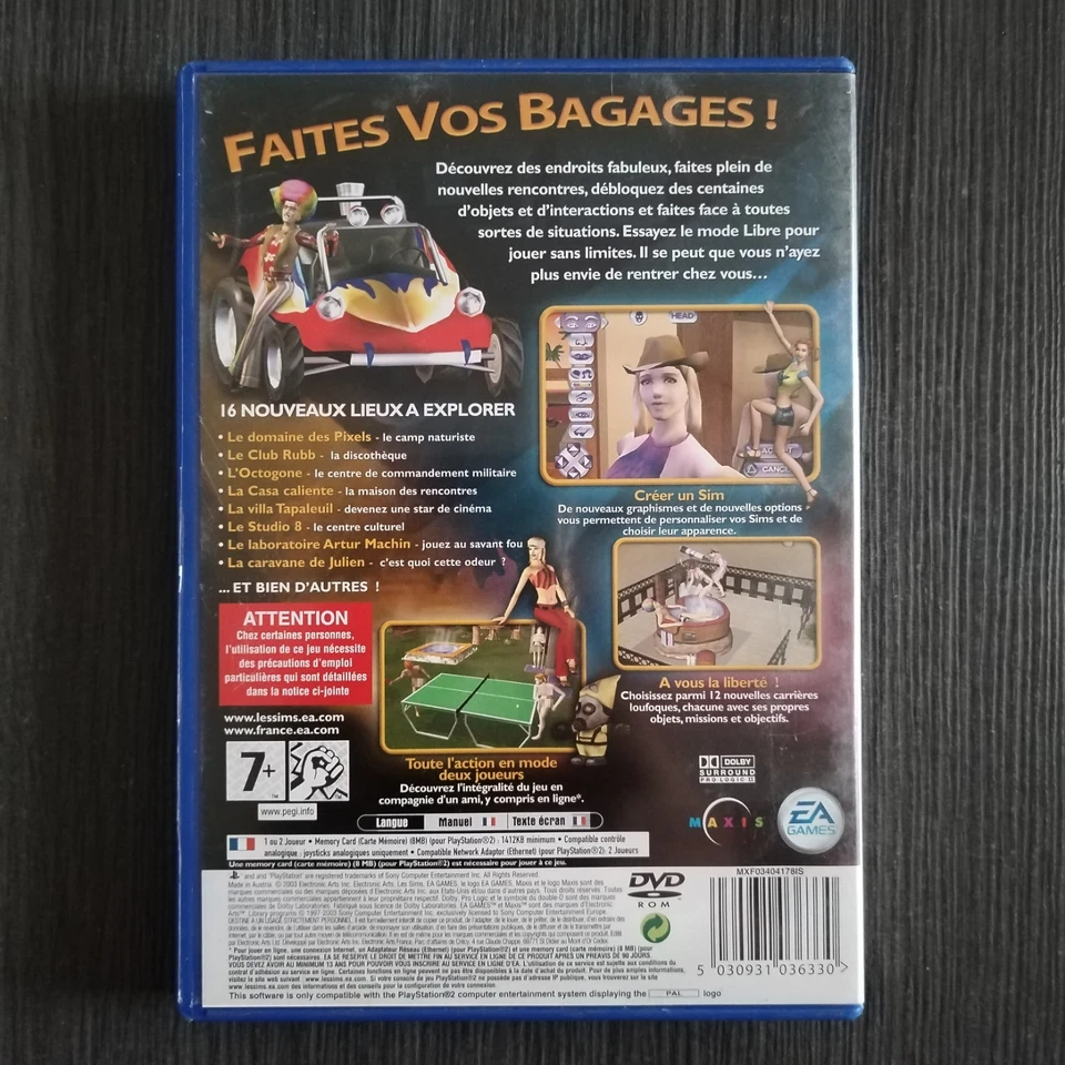 the Sims fuori tutti Sony PlayStation 2 PS2 Simulatore PAL Italiano con manuale - Immagine 4 di 4