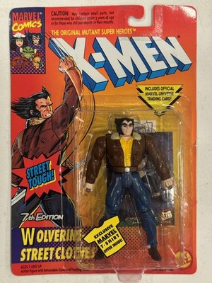 Vintage 1996 Marvel X-Men Wolverine  Street Clothes  7th Edition Toy Biz Figure