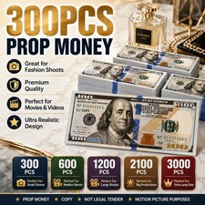 300PCS Movie Prop Bills Novelty Play Money for Film Party Photos