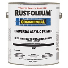 RUST-OLEUM 292606 Primer,Gray,Water,Acrylic Copolymer,1gal 39UL80